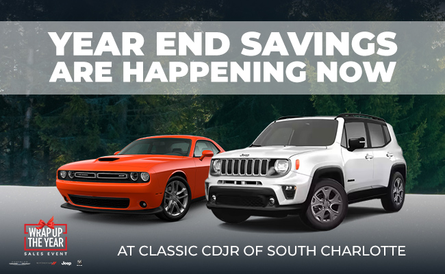 Year end savings are happening now - at CLassic CDJR of South Charlotte