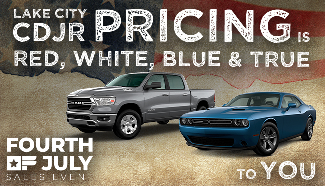 Lake City CDJR Pricing Is Red, White, Blue & True To You
