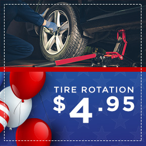 Tire rotation $4.95
