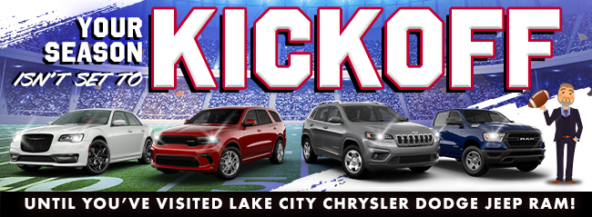 Your Season Isn’t Set To Kickoff Until You’ve Visited Lake City Chrysler Dodge Jeep RAM!