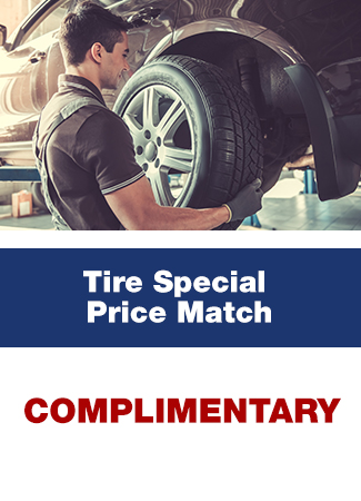 Tire Special Price Match, Complimentary