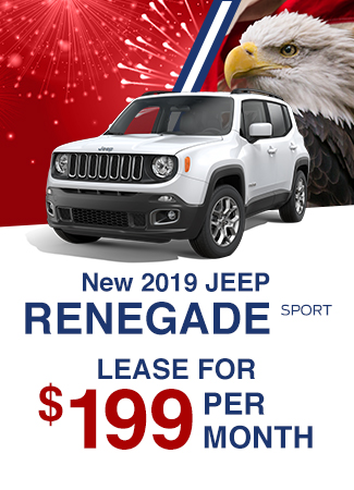 New 2019 Jeep Renegade Sport, Lease For $199 Per Month