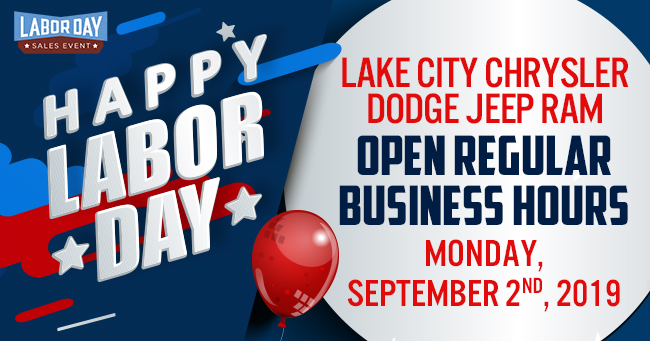 Labor Day at Lake City Chrysler Dodge Jeep Ram
