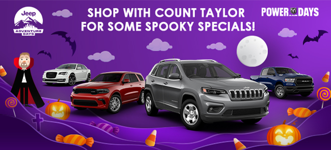 Shop with count taylor for some spooky specials!