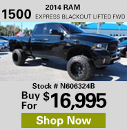 2014 RAM 1500 Express Blackout Lifted 4WD