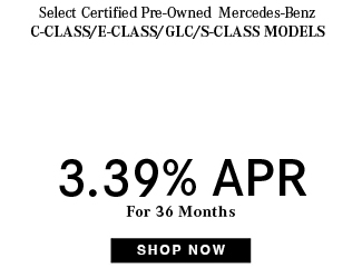 Select CPO Mercedes-Benz C-Class/E-Class/GLC/S-Class