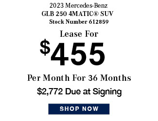 Select Mercedes-Benz GLB Models