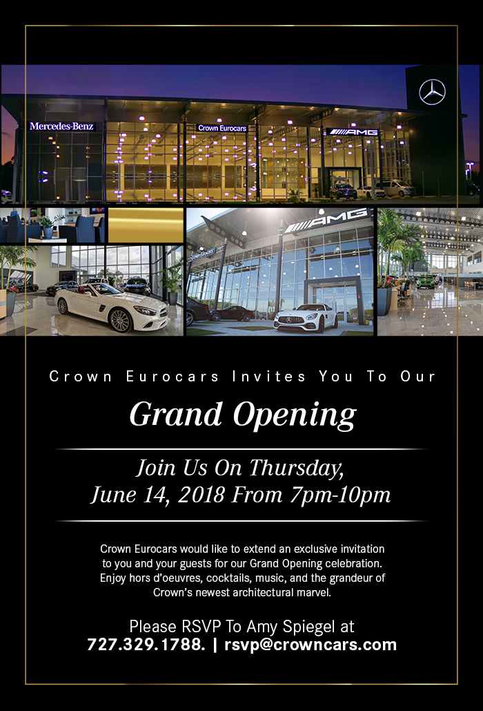 Crown Eurocars Invites You To Our Grand Opening