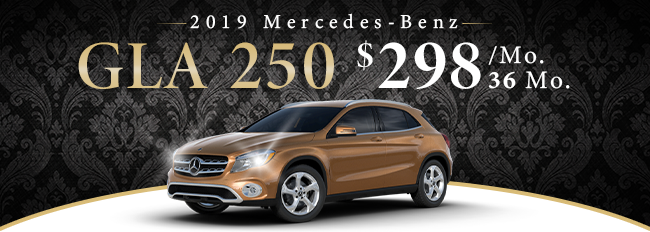 2019 Mercedes Benz GLA 250 $298 per month for 36 months