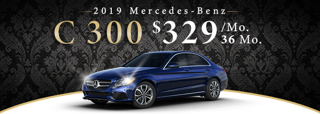 2019 Mercedes-Benz C 300 $399 per month for 36 months
