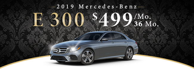 2019 Mercedes-Benz E 300 $499 per month for 36 months
