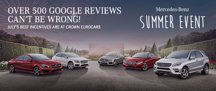 Over 500 Google Reviews Can't Be Wrong! July's Best Incentives Are At Crown Eurocars