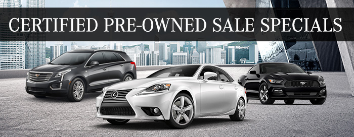 Certified Pre-Owned Sales Specials