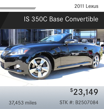 2011 Lexus IS 350C Base Convertible