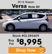 2016 Nissan Versa Note SV buy for $8,995