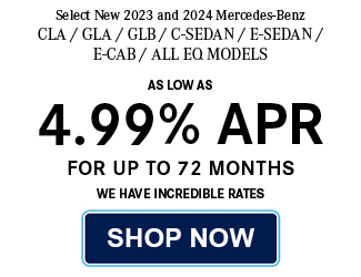 Select 2023 0r 2024 Mercedes-Benz CLA / GLA / GLB / C-Sedan / E-Sedan / E-CAB / All EQ models APR special
