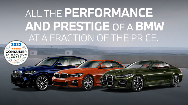 All the Performance and prestige of a BMW