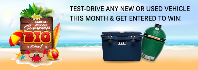 Test-Drive any new or used vehicle this month and get entered to win