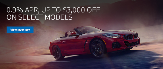 0.9% apr, up to $2,500 credit on select models and no payments for 90 days