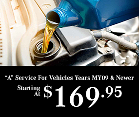 A Service For Vehicles Years MY09 & Newer starting at $195