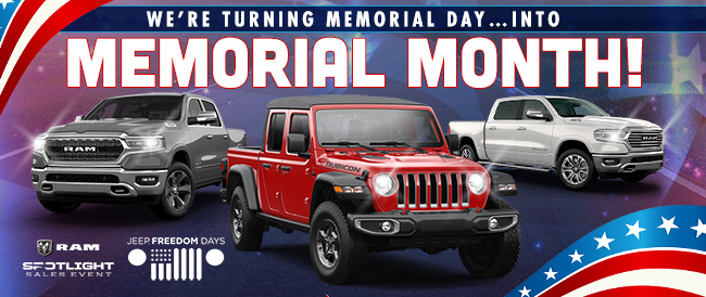 We’re Turning Memorial Day… Intro Memorial Month!