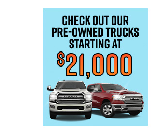 Check Out our Pre-owned Trucks starting at 21k