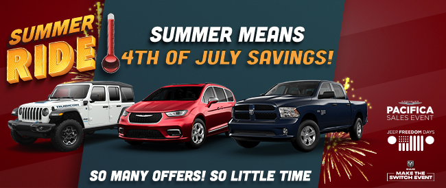 Summer means 4th of july savings
