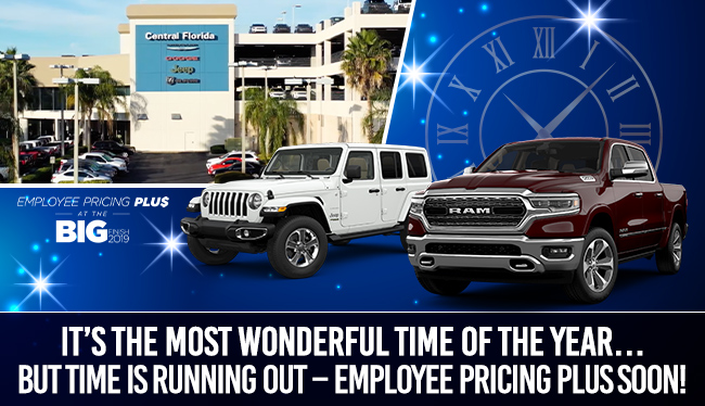 It’s The Most Wonderful Time Of The Year… But Time Is Running Out – Employee Pricing Plus Soon!