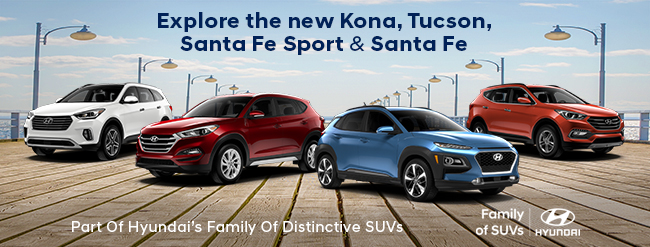 Explore The New Kona, Tucson, Santa Fe Sport & Santa Fe