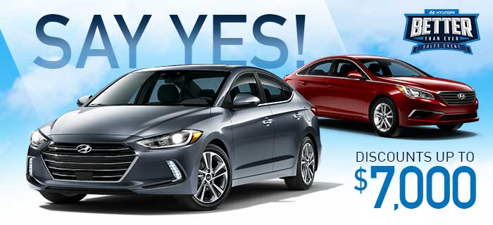 Say Yes To A New Hyundai!