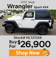 2017 Jeep Wrangler Sport 4x4 buy for $26,900