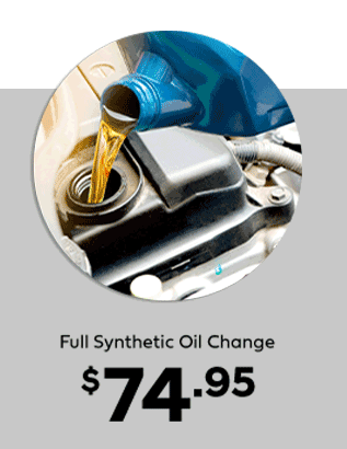 Full Synthetic Oil Change $74.95