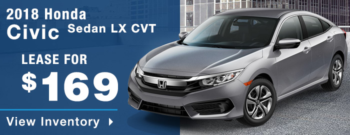 New 2018 Honda Civic Sedan CVT LX 2WD