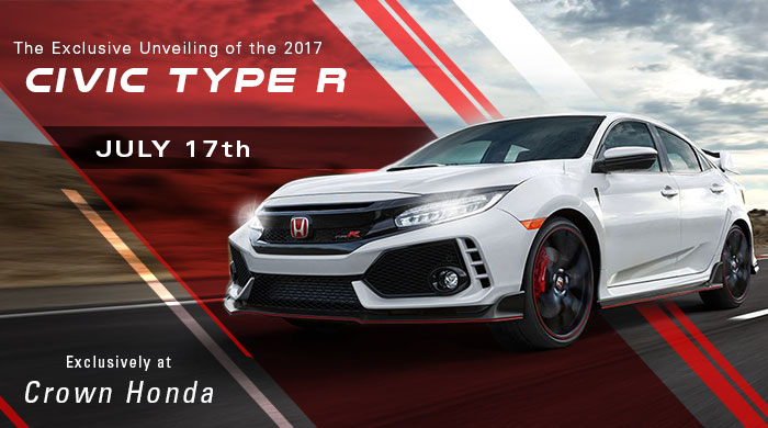 CIVIC TYPE R IN EPIC BLOCKBUSTER UNVEILING At Crown Honda