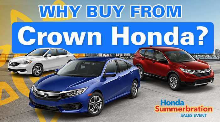 Why Buy From Crown Honda? Over 900 Reviews Can't Be Wrong!