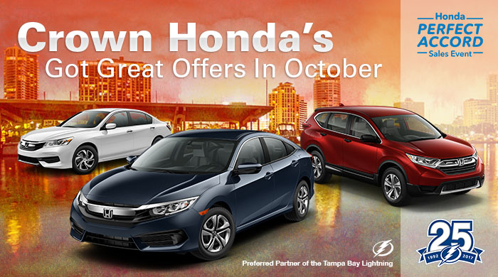 Crown Honda’s Got Great Offers In October