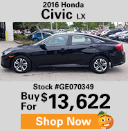 2016 Honda Civic LX buy for $13,622