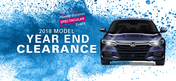 2018 Model Year End Clearance