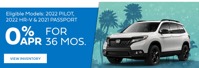 0% APR for 48 months on select new Hondas