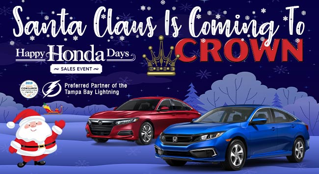 santa claus is coming to crown