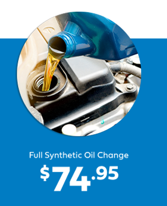 Full Synthetic Oil Change special price