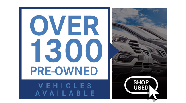 over 1300 pre-owned vehicles available