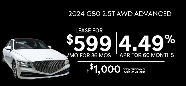 2024 Genesis G80 2.5T AWD Advanced