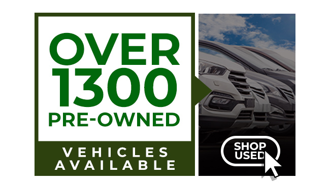 over 1300 pre-owned vehicles available - shop used