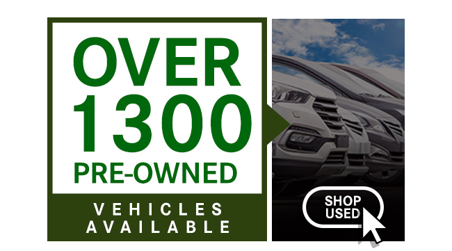 over 1300 pre-owned vehicles available