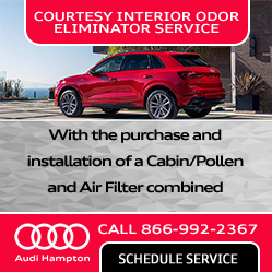 Courtesy Interior odor eliminator serivce - with purchase and instal of cabin air filter