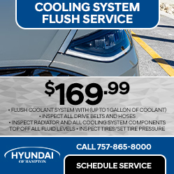 Hyundai Cooling System flush service special