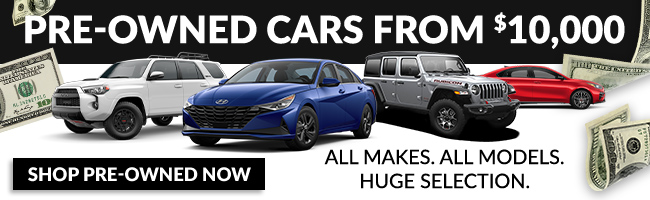 Preowned cars from $10,000