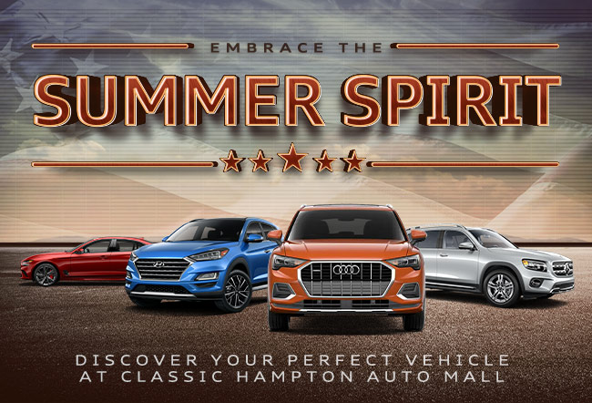 Elevate your driving experience - find your dream luxury vehicle this summer at Classic Hampton Auto mall