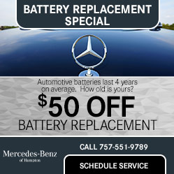 Mercedes-Benz battery replacement special